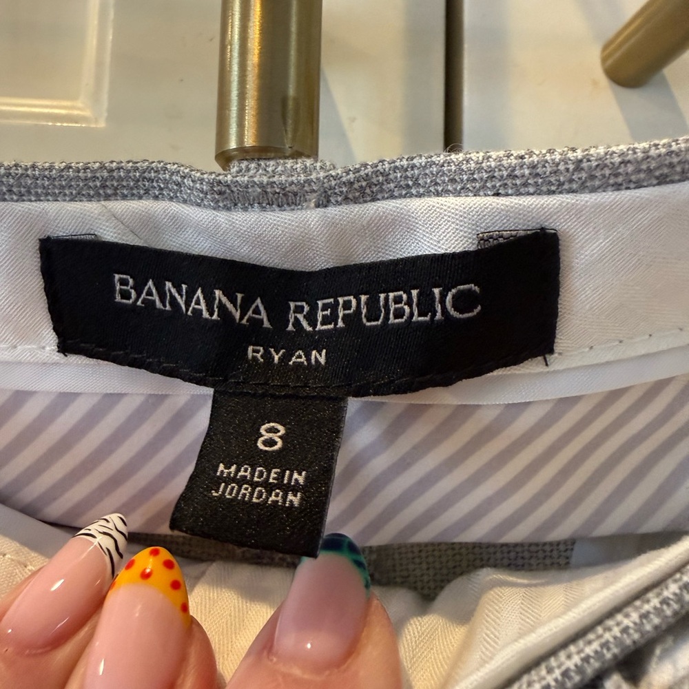 Size 8 Banana Republic Ryan women’s Light Gray Dress Pants - Picture 4 of 5